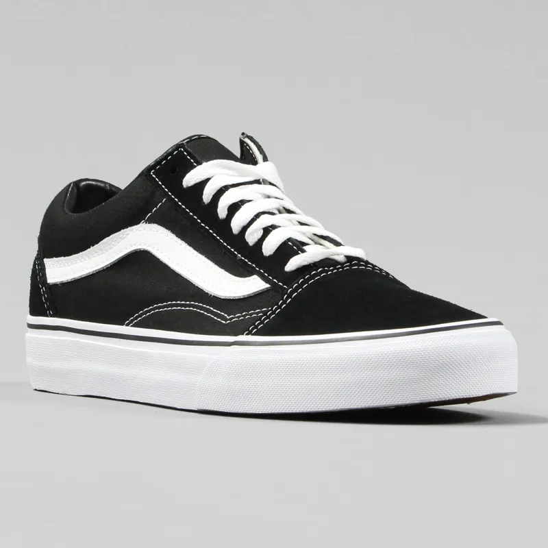 Vans Old Skool Shoes Black White-4