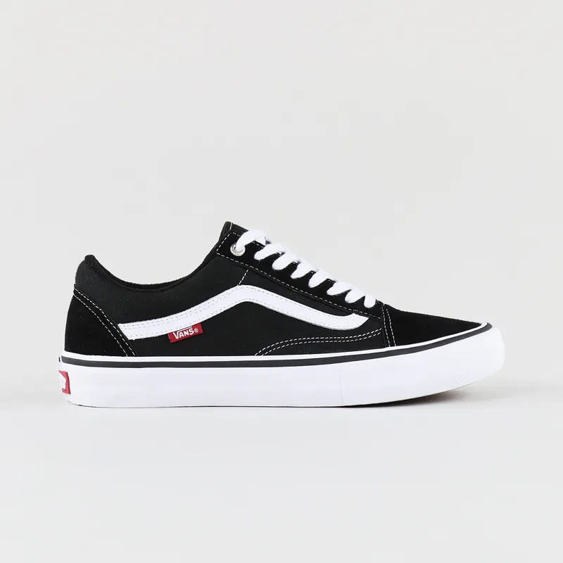 Vans Old Skool Pro Shoes Black White-1