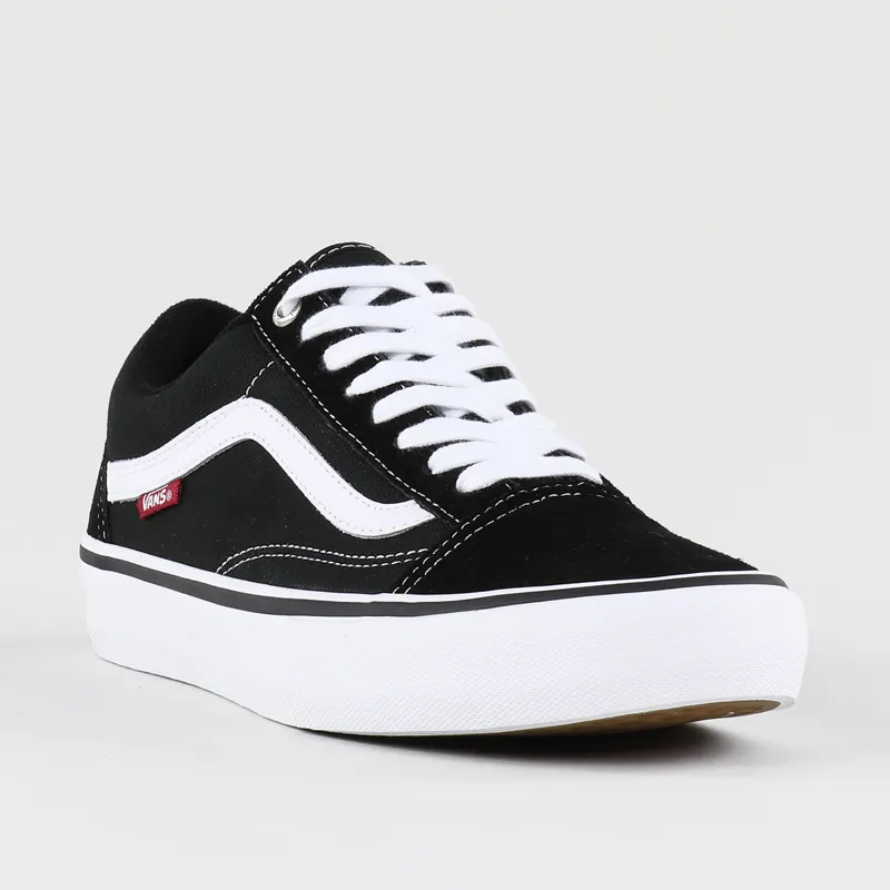 Vans Old Skool Pro Shoes Black White-4