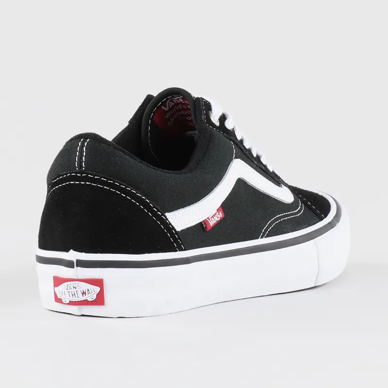 Vans Old Skool Pro Shoes Black White-5