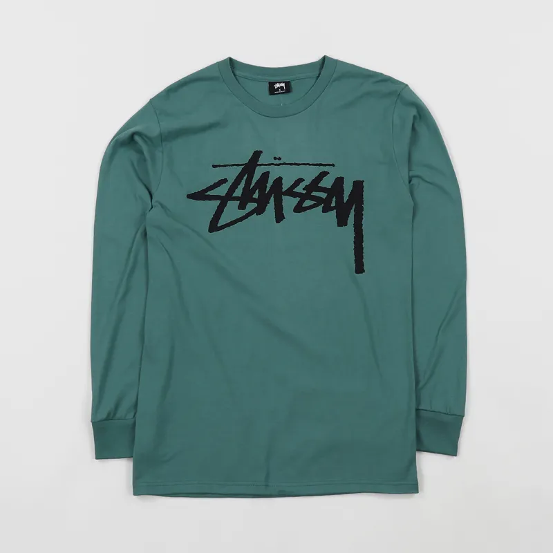 stussy green long sleeve