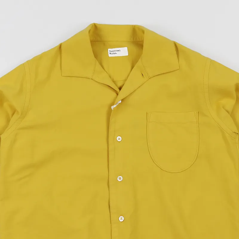 Universal Works Open Collar Shirt Sunshine-2