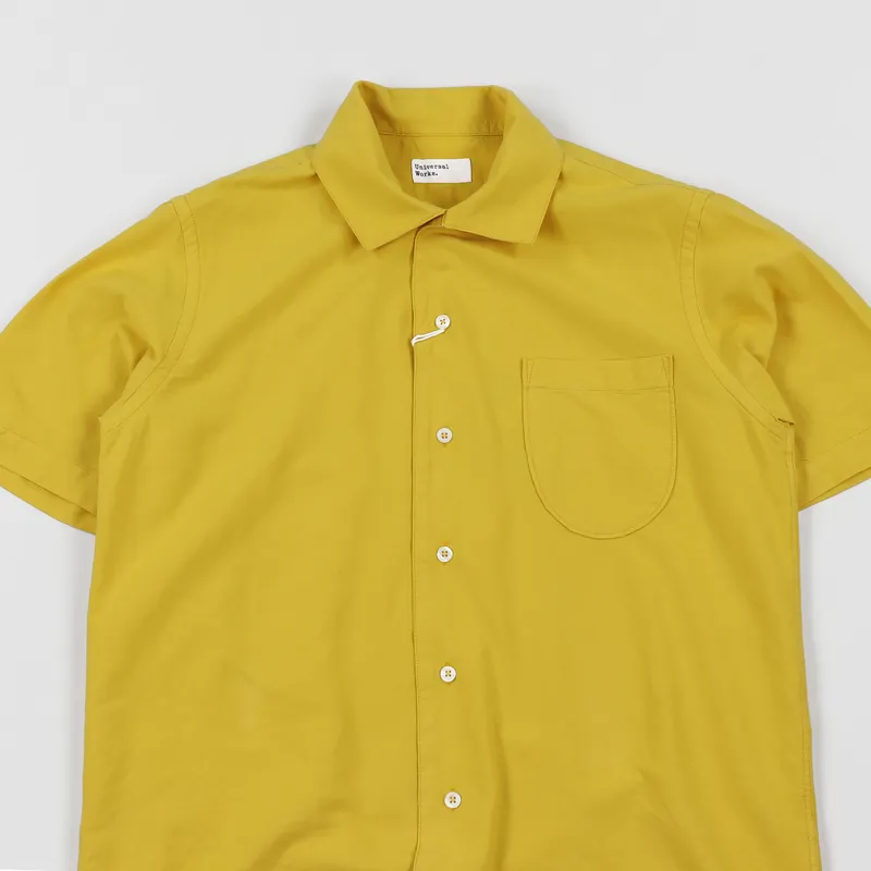 Universal Works Open Collar Shirt Sunshine-3