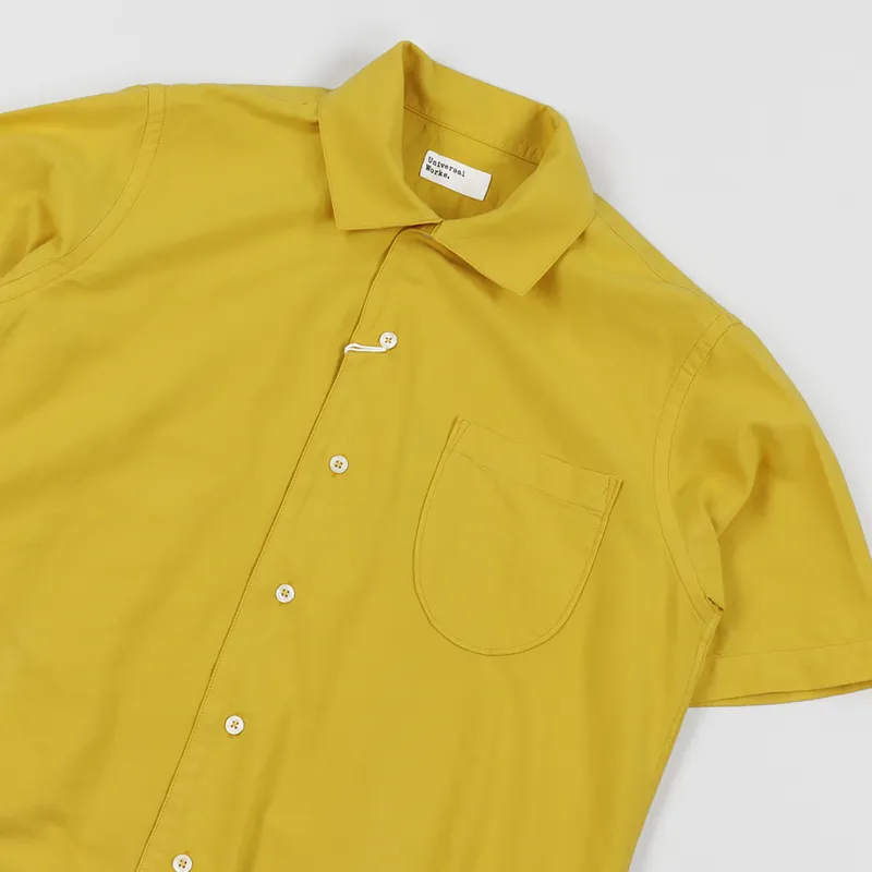 Universal Works Open Collar Shirt Sunshine-1