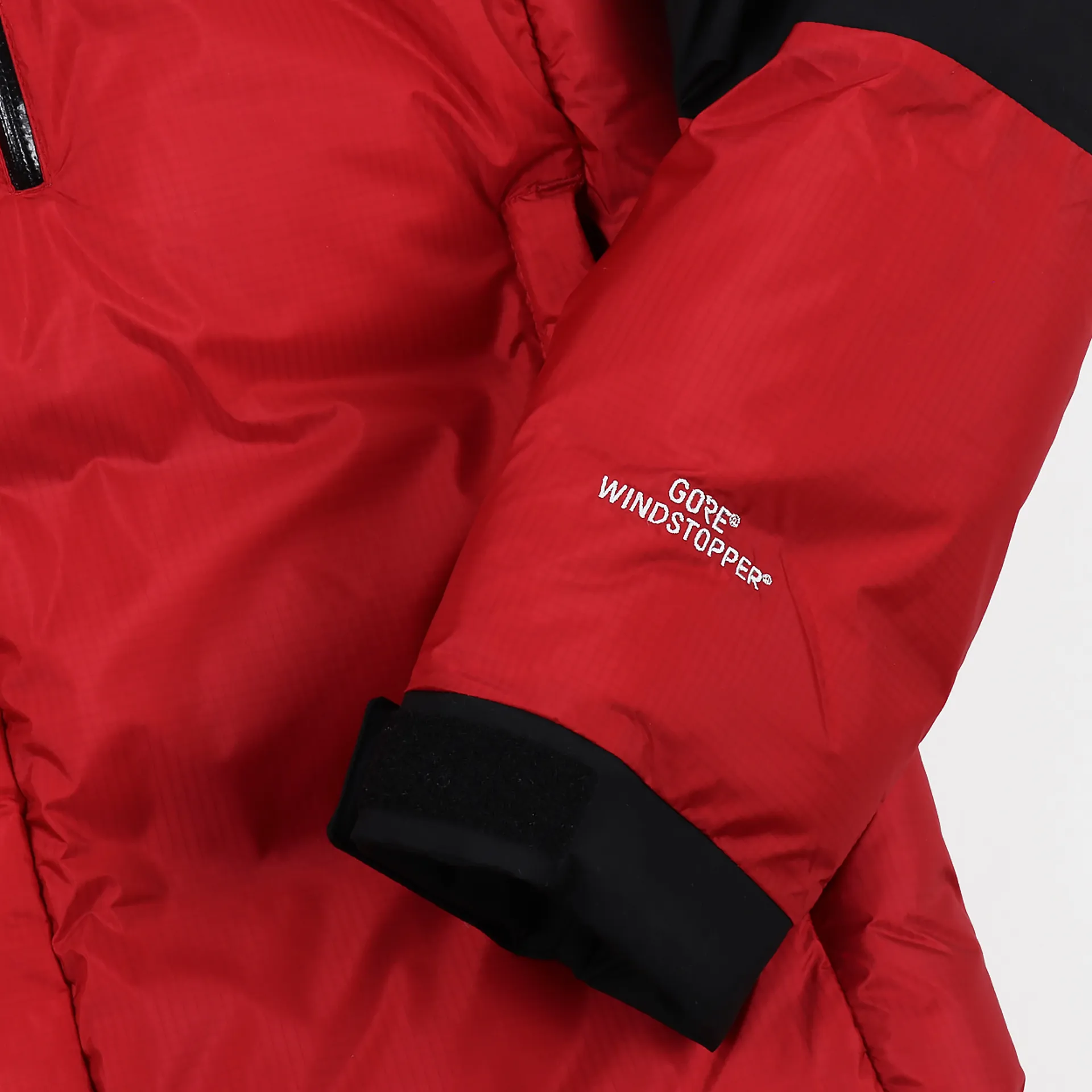 The North Face Original Himalayan Windstopper Down Jacket Red Black