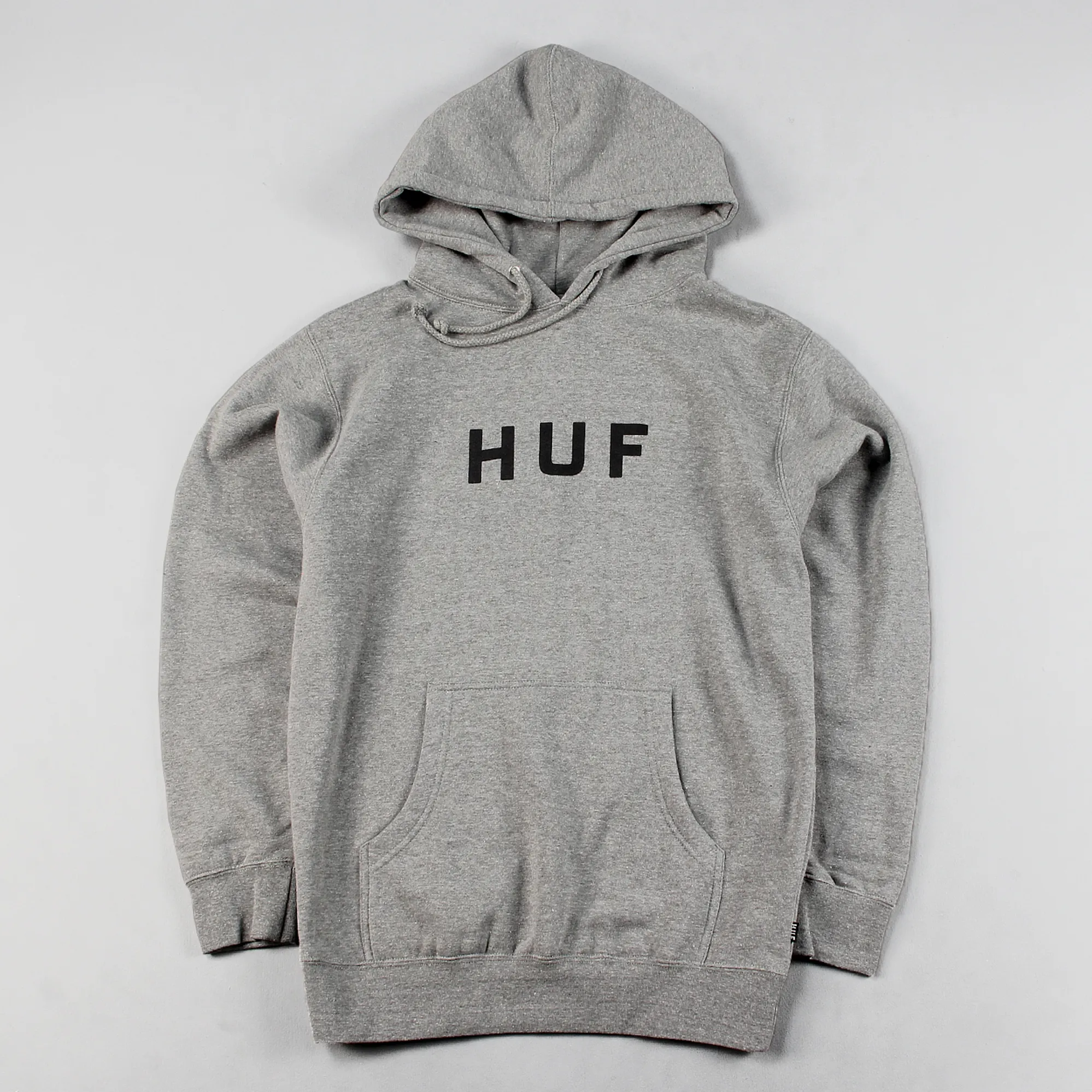 Huf Original Logo Hoodie Grey