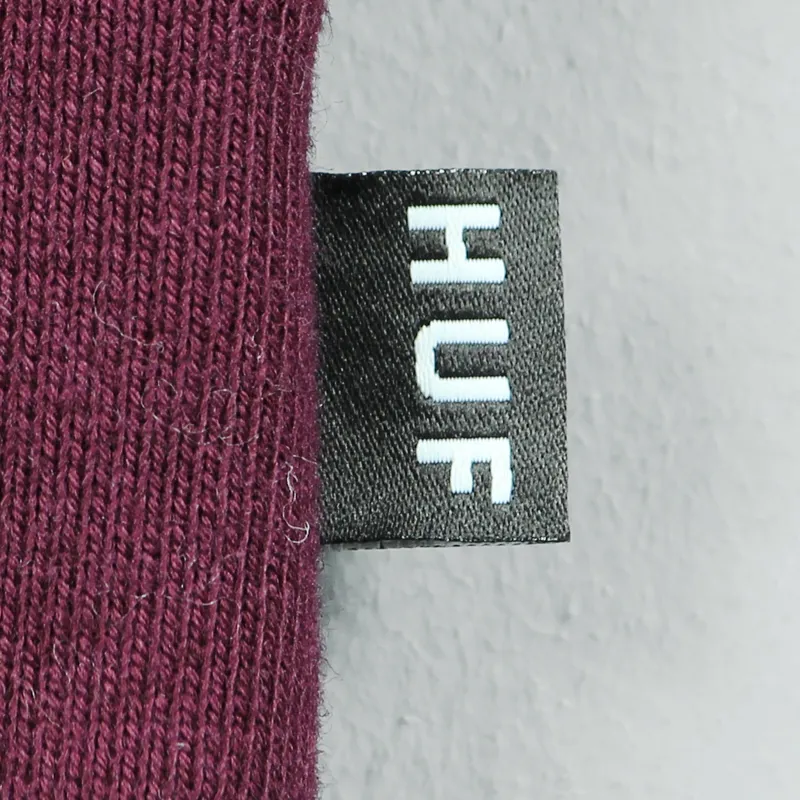 Huf Original Logo Pullover Hoodie Wine-2