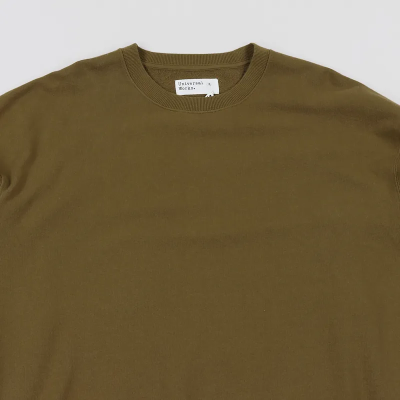Universal Works Oversized Sweatshirt Khaki-1