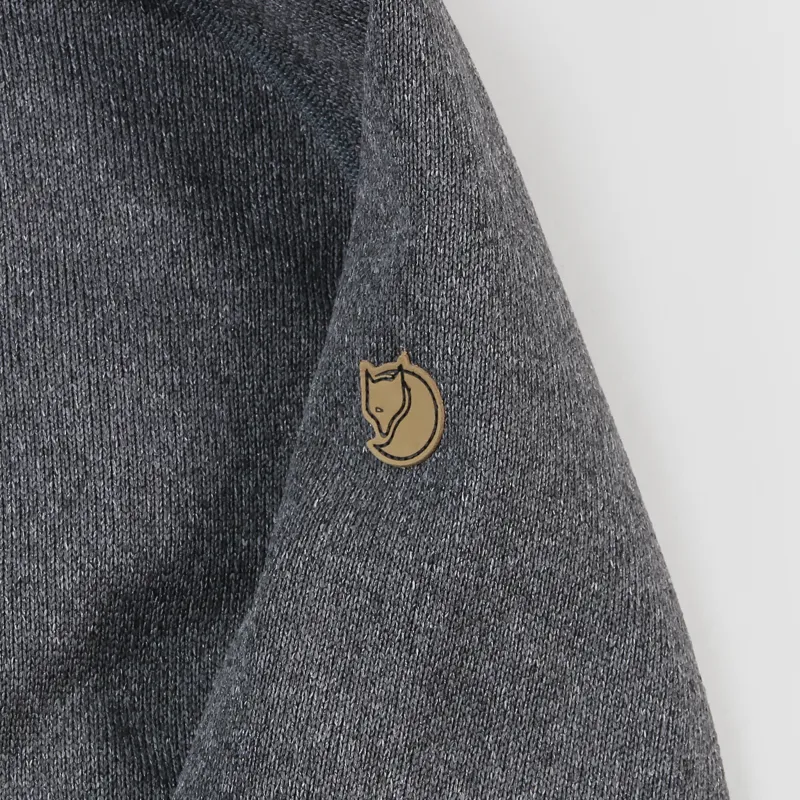 Fjallraven Ovik Fleece Hoodie Dark Grey-2