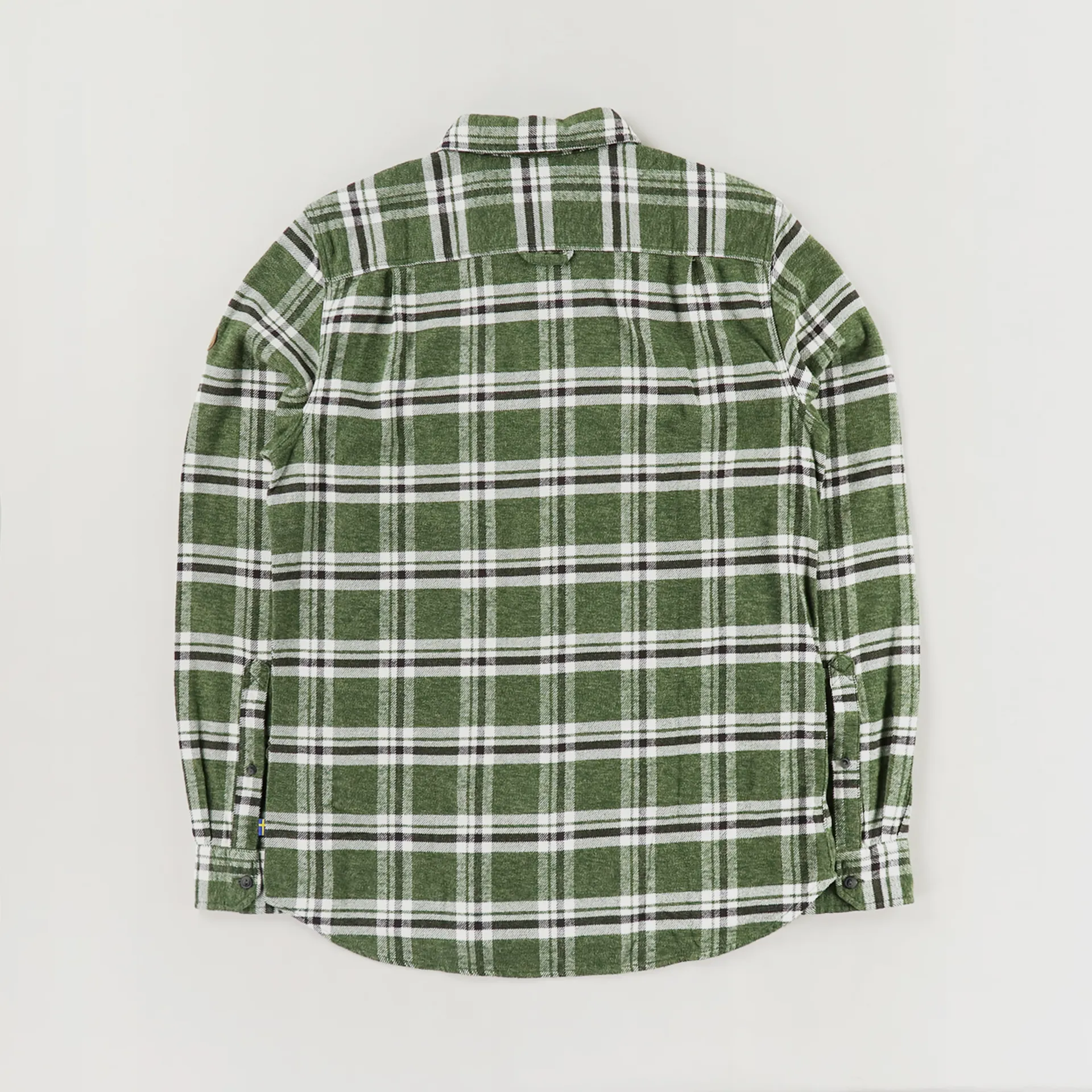 Camicia In Flanella Fjällräven Övik Heavy Flannel Shirt M, Manica Lunga, Unisex, Dark Navy-Buckwheat Brown