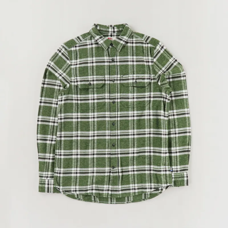 Fjallraven Ovik Heavy Flannel Shirt Deep Forest