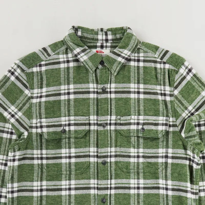 Fjallraven Ovik Heavy Flannel Shirt Deep Forest-1