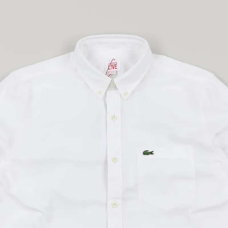 Lacoste LIVE Oxford Cotton Shirt White-1