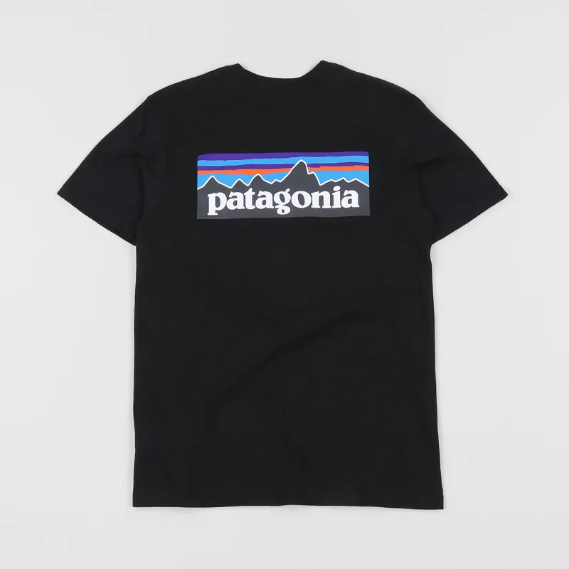 Patagonia P-6 Logo T Shirt Black