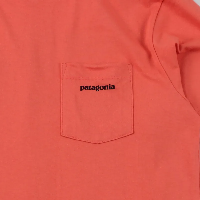 Patagonia P-6 Pocket T Shirt Spiced Coral-2