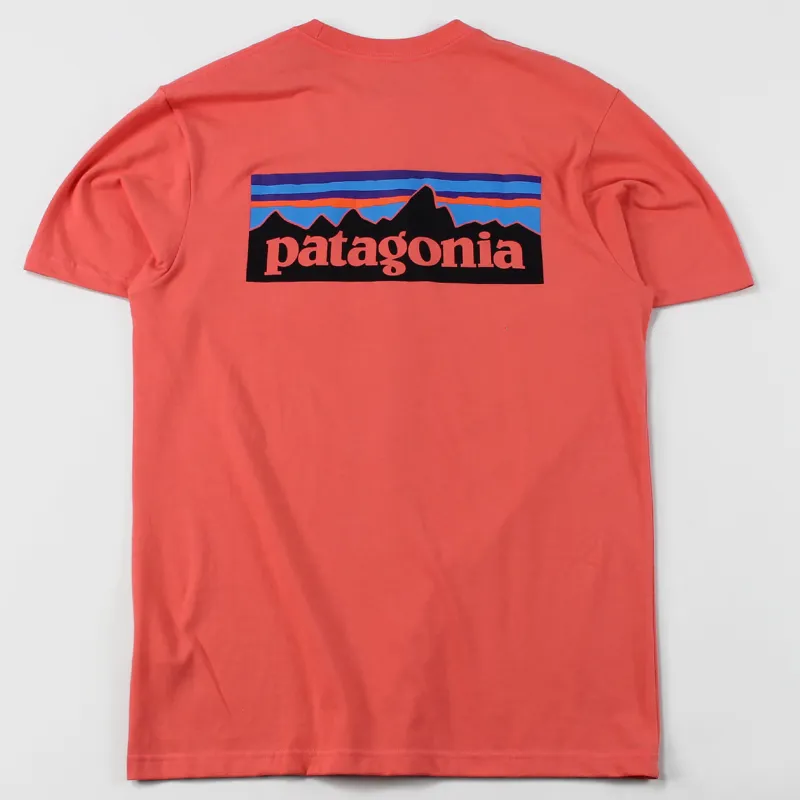 Patagonia P-6 Pocket T Shirt Spiced Coral
