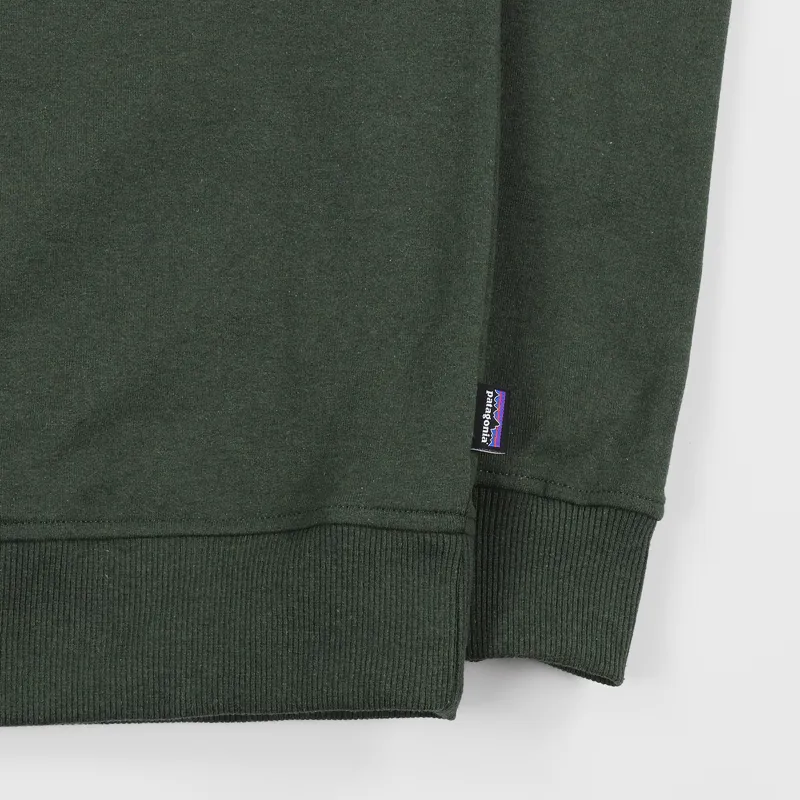 Patagonia P-6 Label Uprisal Crew Sweatshirt Nomad Green-2