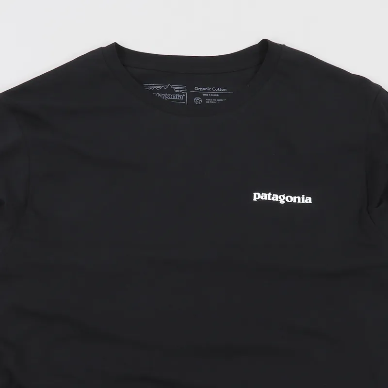 Patagonia P-6 Logo Organic T Shirt Black-2