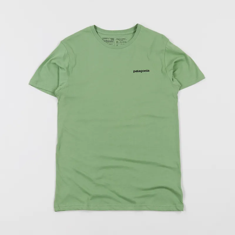 Patagonia P-6 Logo Organic T Shirt Matcha Green-1