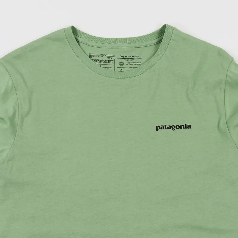 Patagonia P-6 Logo Organic T Shirt Matcha Green-2