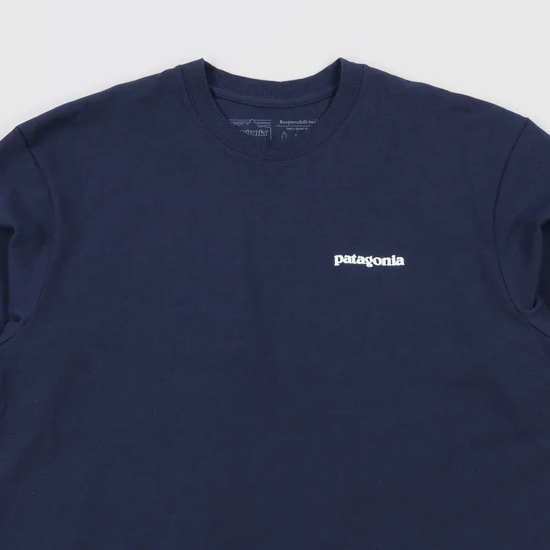 Patagonia P-6 Logo Responsibili-Tee Classic Navy-2