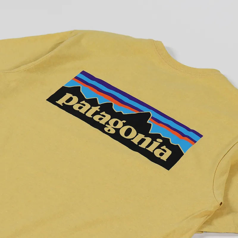 Patagonia P-6 Logo Responsibili-Tee Surfboard Yellow-2