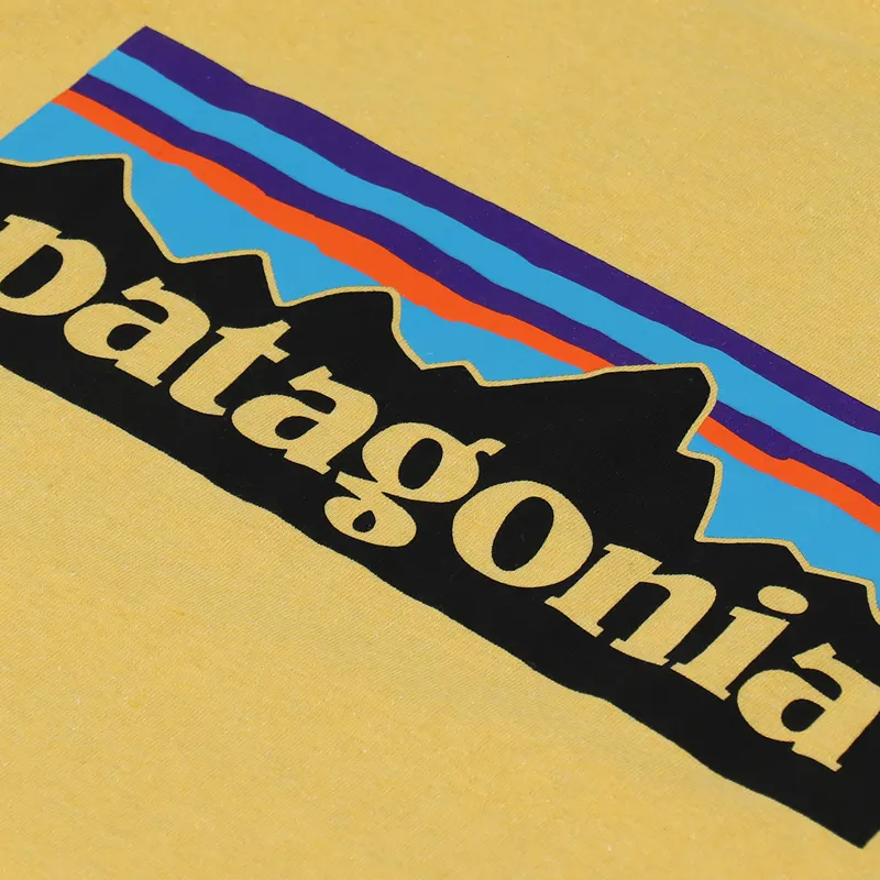 Patagonia P-6 Logo Responsibili-Tee Surfboard Yellow-4