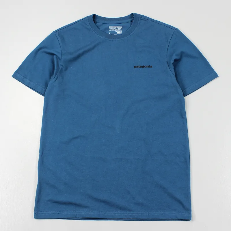 Patagonia P6 Logo T Shirt Crater Blue