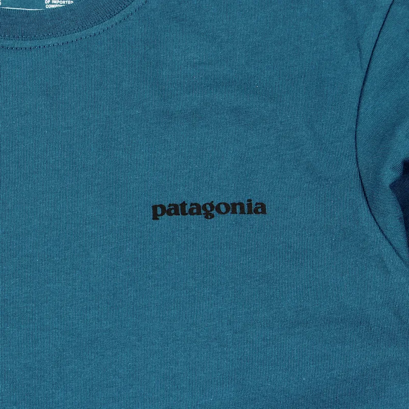 Patagonia P6 Logo T Shirt Crater Blue-1