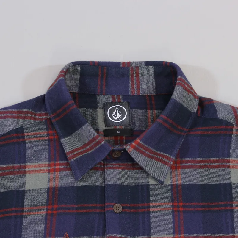 Volcom Pablo II Flannel Shirt Graphite-1