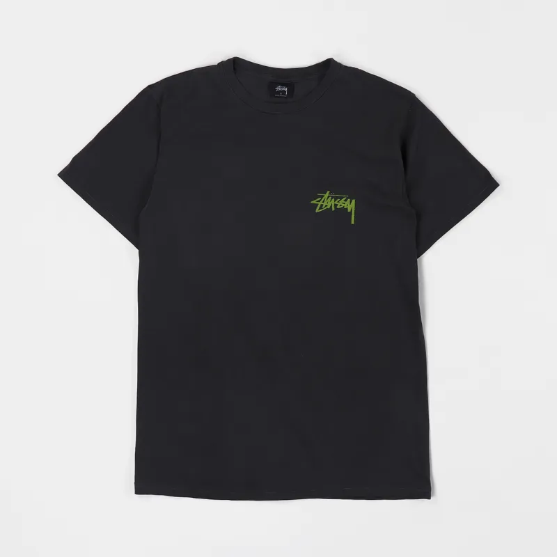 Stussy Painter Pigment Dyed T Shirt Black-1