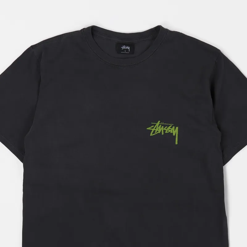 Stussy Painter Pigment Dyed T Shirt Black-2
