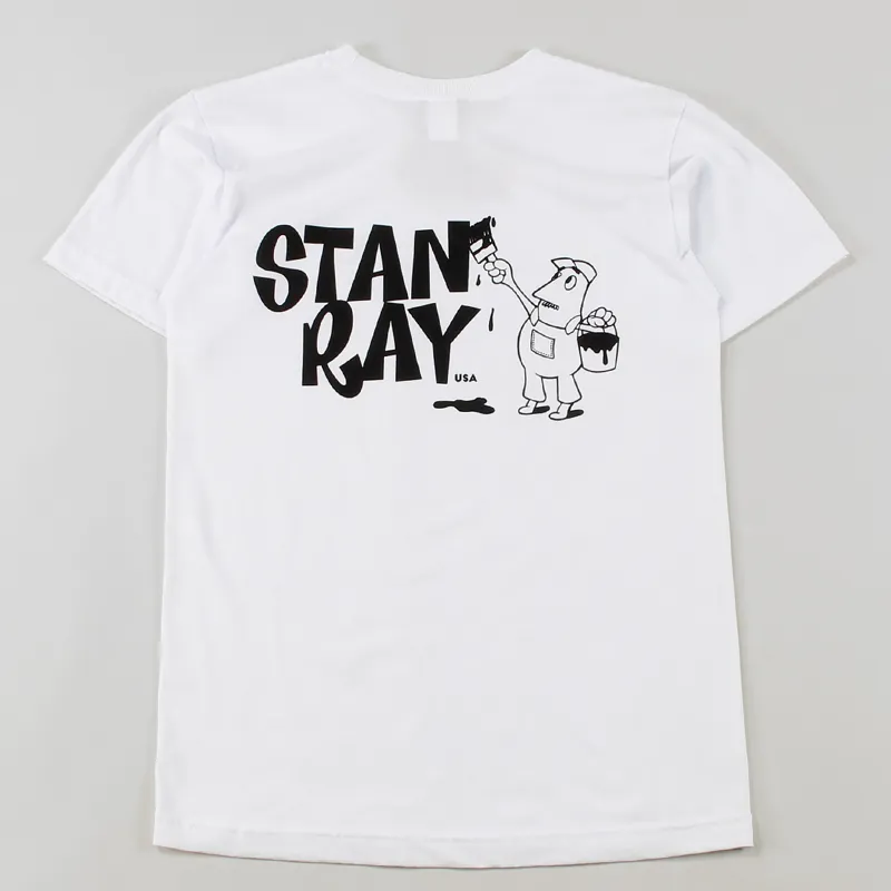 Stan Ray Painter T Shirt White Black