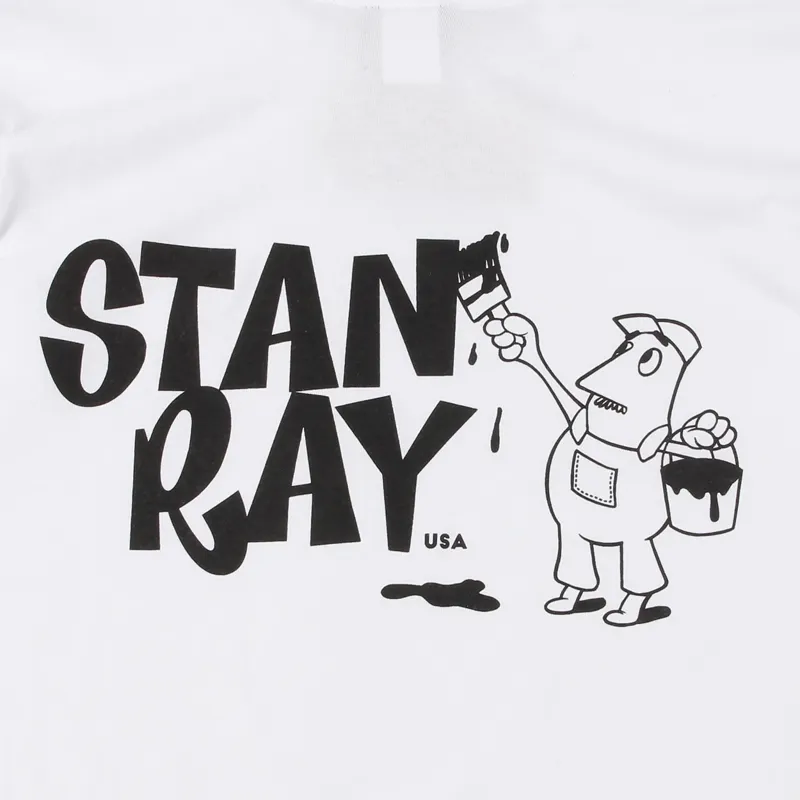 Stan Ray Painter T Shirt White Black-3