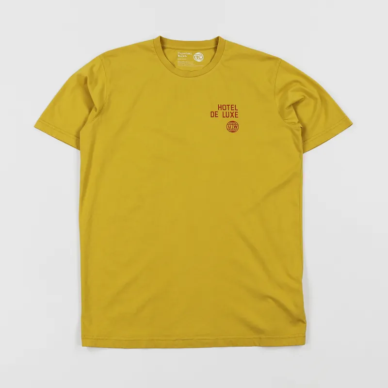 Universal Works Palm Deluxe T Shirt Sunshine-1