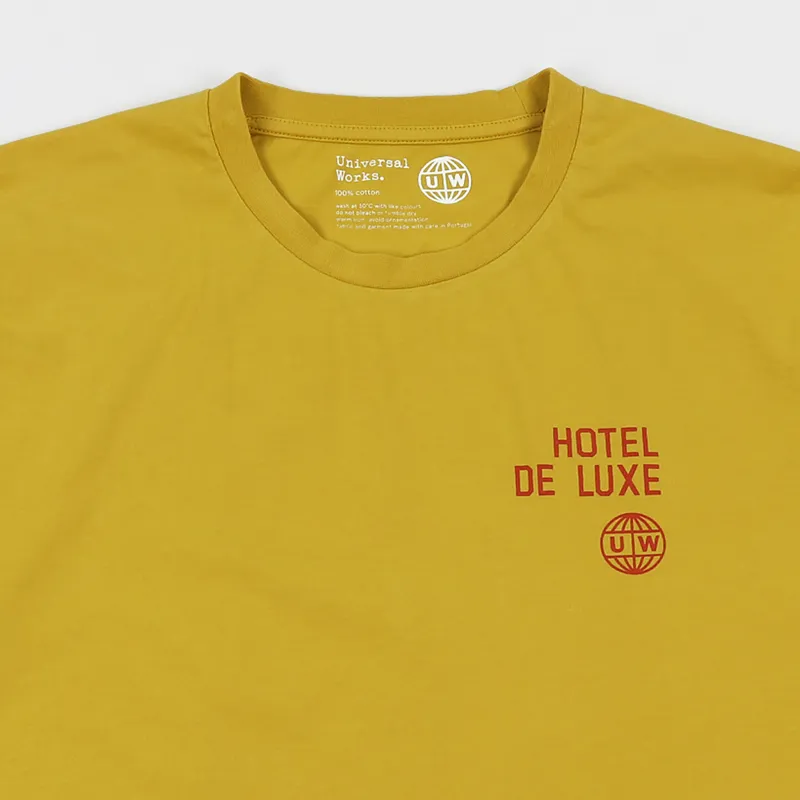 Universal Works Palm Deluxe T Shirt Sunshine-2