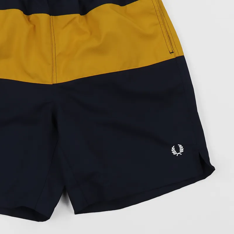 Fred Perry Panelled Swimshort Navy-1