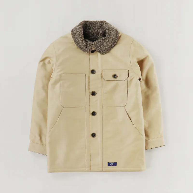 Bleu De Paname Mens Double Counter Winter Jacket Chamois Sand