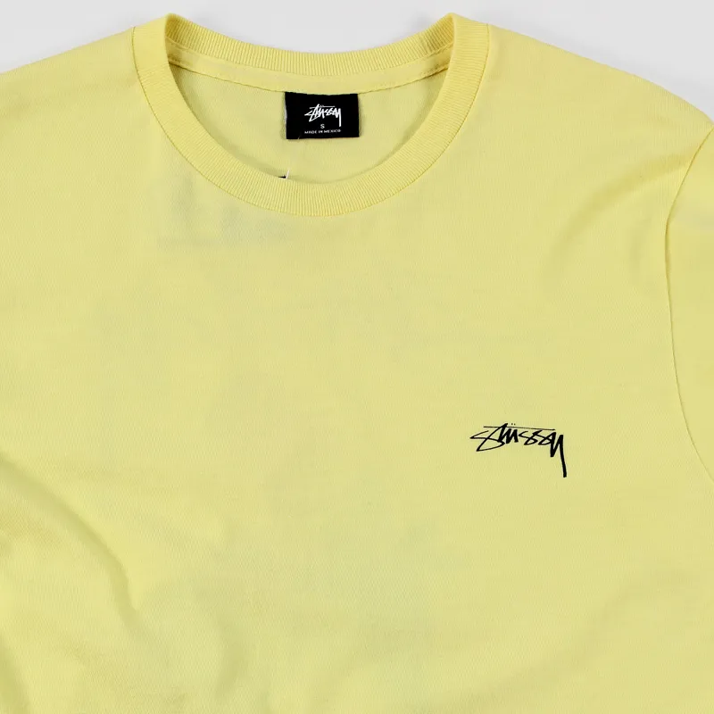 Stussy Parrots T Shirt Pale Yellow-2