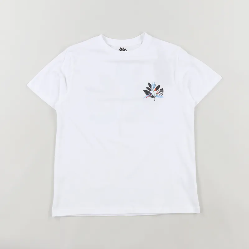 Magenta Parrot T Shirt White-1