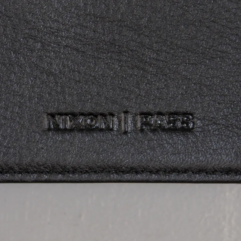 Nixon Pass Bi Fold ID Wallet All Black-5