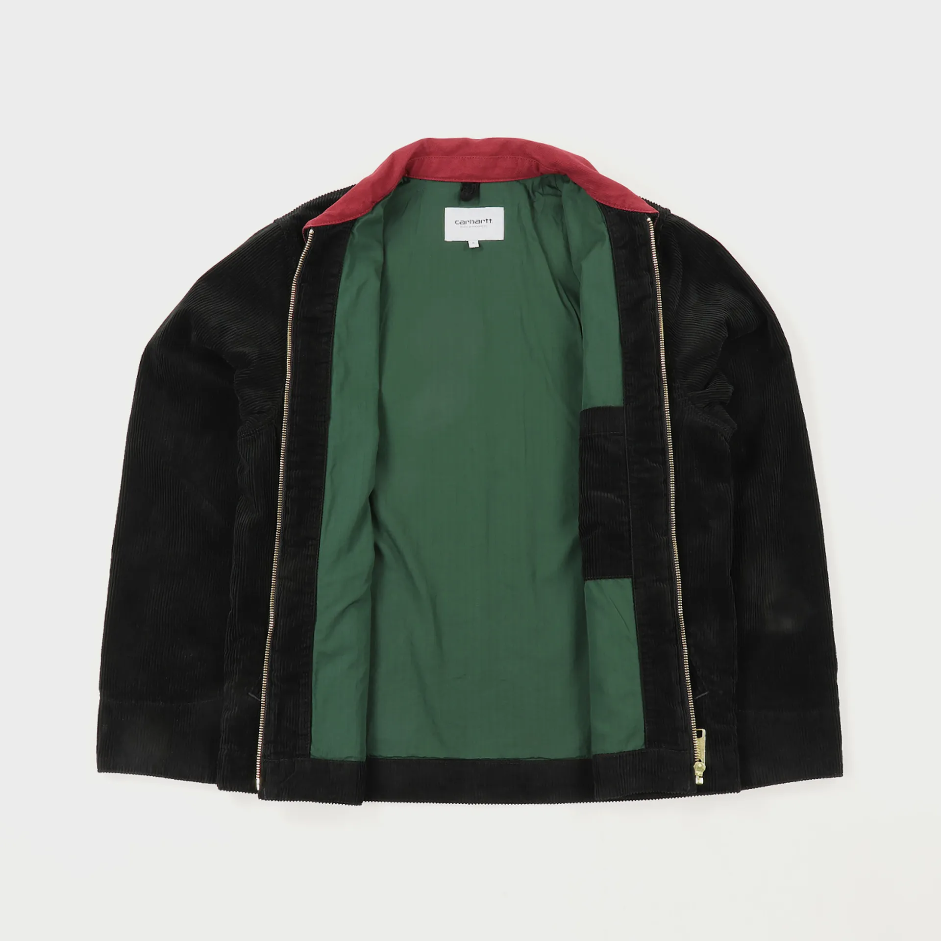 Carhartt WIP x PASS-PORT Mens Corduroy Jacket Black Red