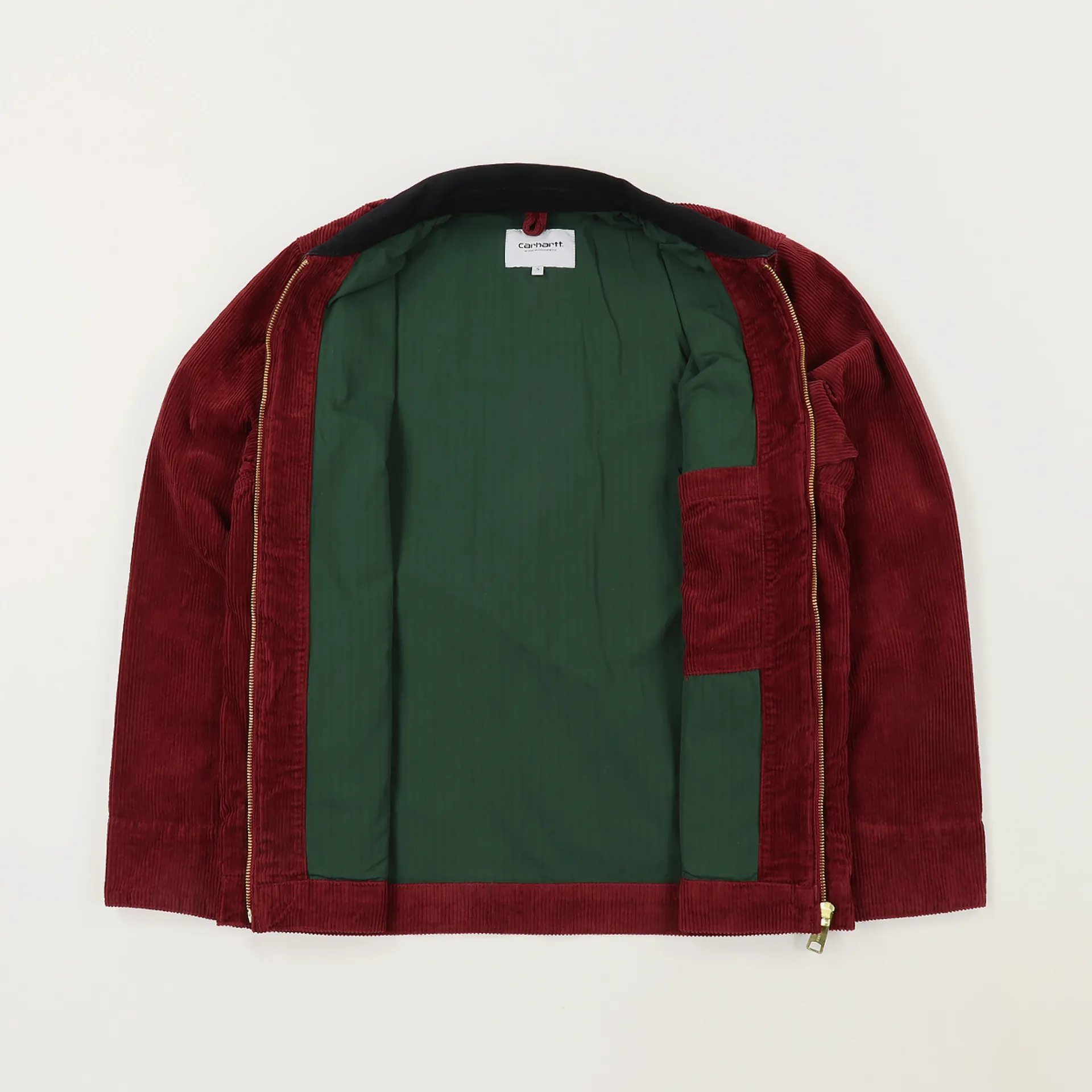 Carhartt WIP x PASS-PORT Mens Corduroy Skate Jacket Burnt Red