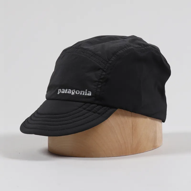 Patagonia Mens Lightweight Sports Running Airdini Cap Black
