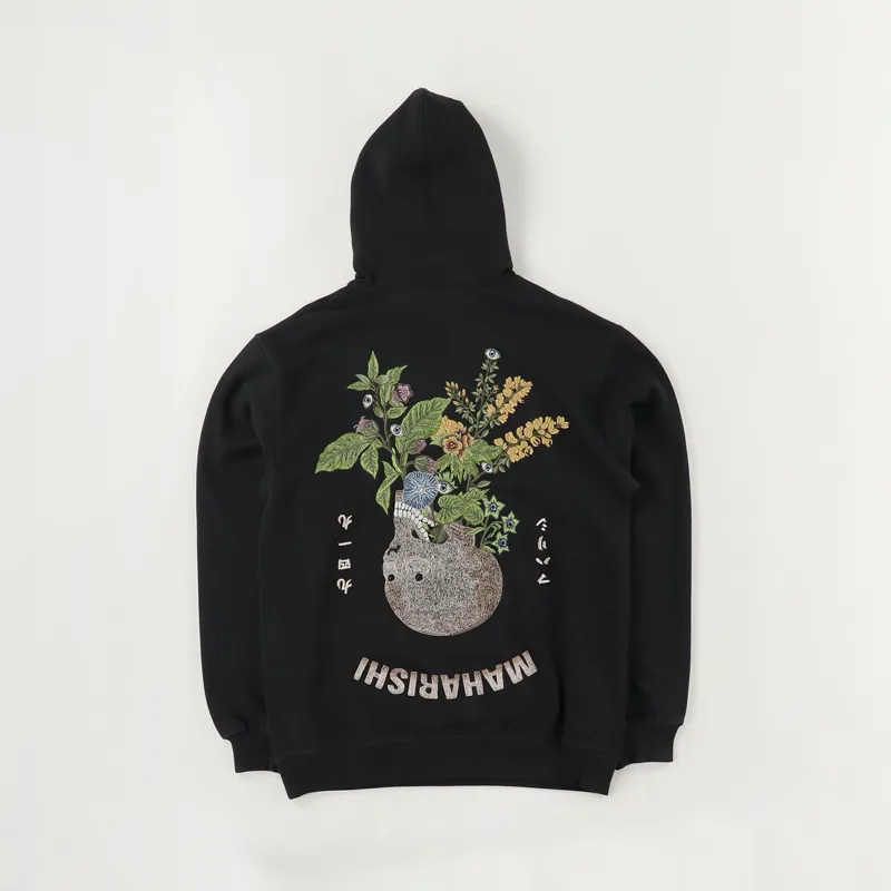 Maharishi Pax Psychotria Hooded Sweatshirt Black