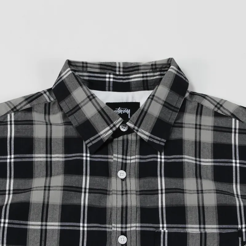 Stussy Penn Plaid Shirt Black-1