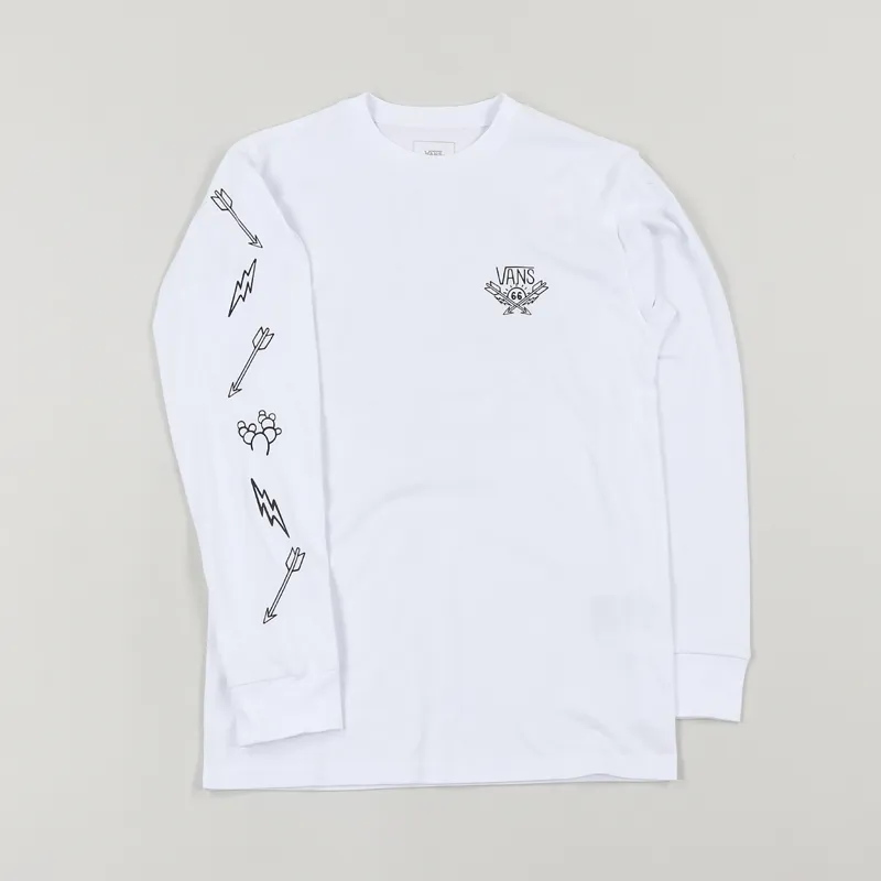 Vans Peraza Long Sleeve T Shirt White-2