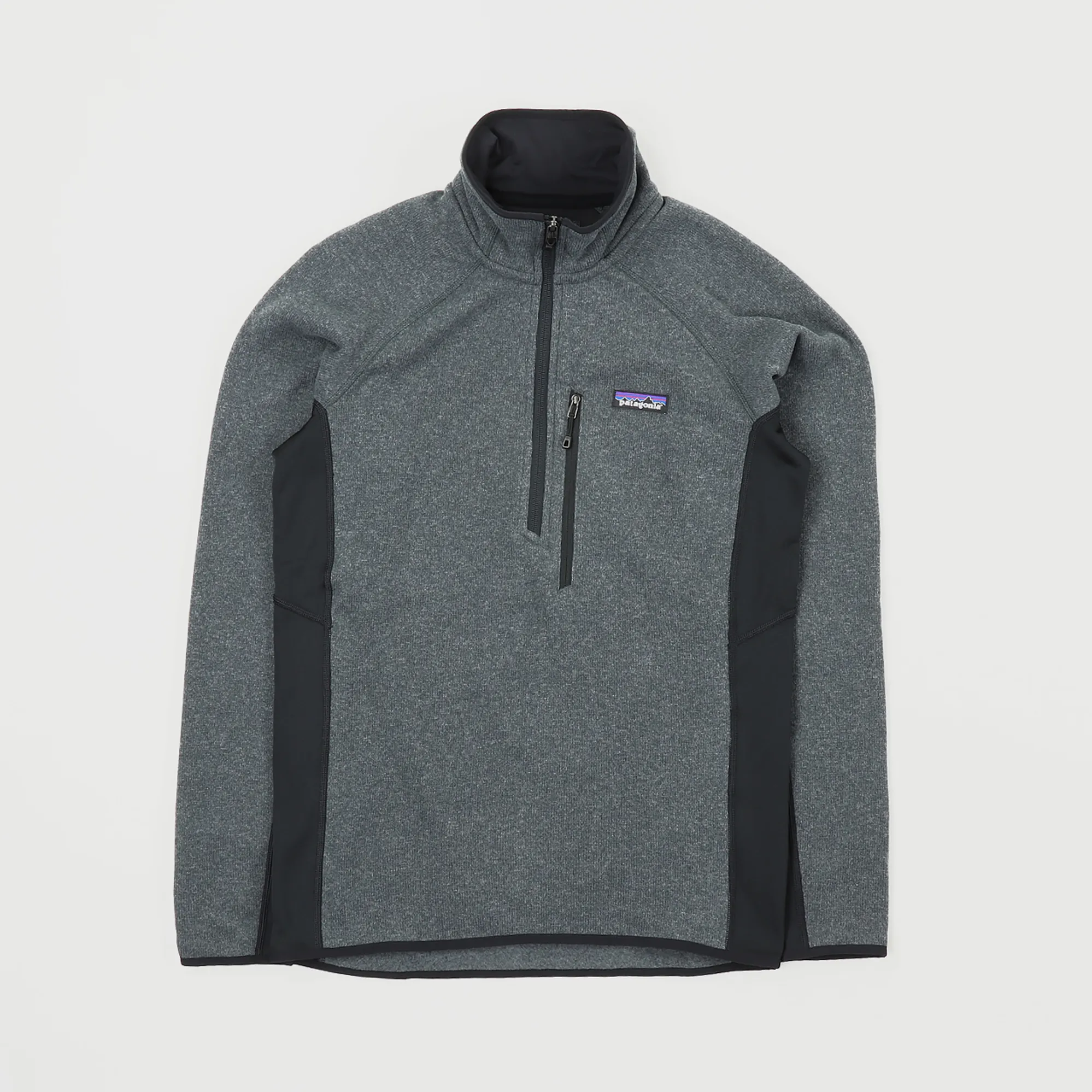 Patagonia Performance Better Sweater 1/4 Zip Fleece Forge Grey Black
