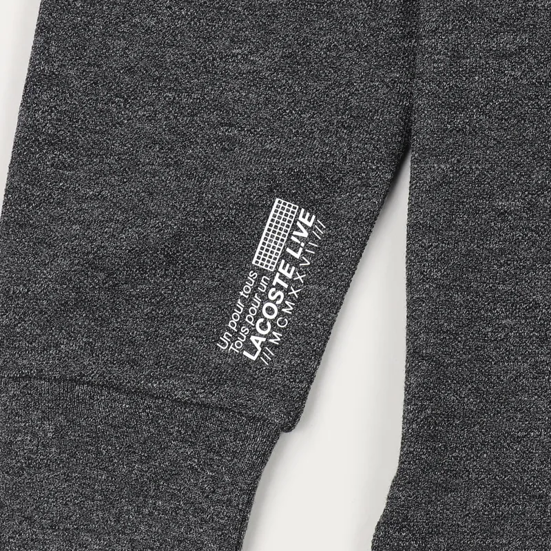 Lacoste LIVE Petit Pique Long Sleeve Polo Shirt Charcoal-2