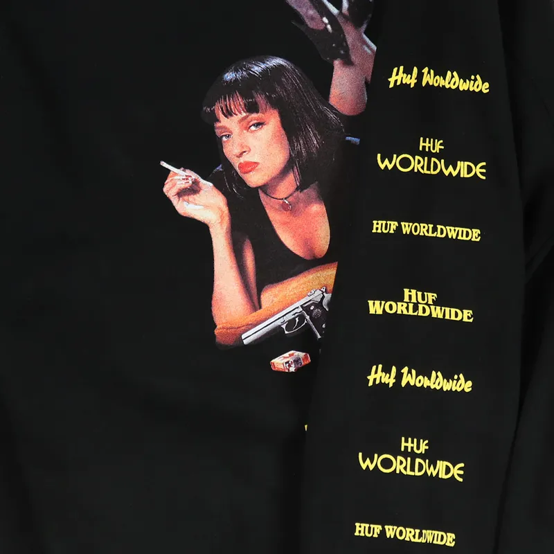 Huf Pulp Fiction Mia Triple Triangle Pullover Hoodie Black-2